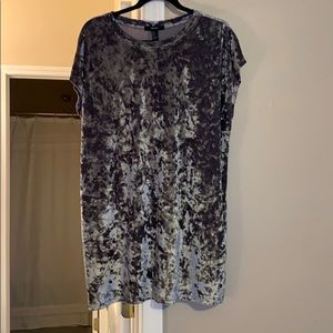 Velvet short sleeve dress